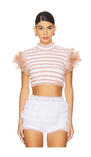 Shirred Top With Puff Sleeves in . Size XS - Susan Fang - Modalova