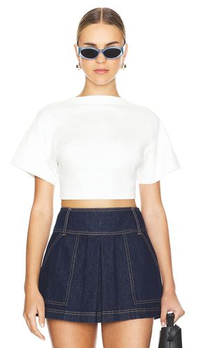 Alda Open Back Drawstring Crop T Shirt in . Size S, XS - Shona Joy - Modalova