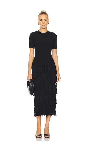 Vestido za za knit fringe en color talla L en - Black. Talla L (también en S, XS) - SIMONMILLER - Modalova