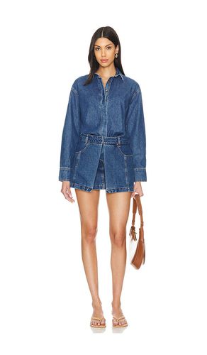 Overturn Denim Mini Dress in . Size M, S, XS - SOVERE - Modalova