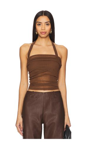 Top con cuello halter en color marrón talla L en - Brown. Talla L (también en M, S, XL/1X, XS) - SOVERE - Modalova