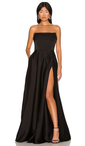 Vestido largo heidi en color talla 0 en - Black. Talla 0 (también en 12, 2, 4, 6, 8) - SAU LEE - Modalova