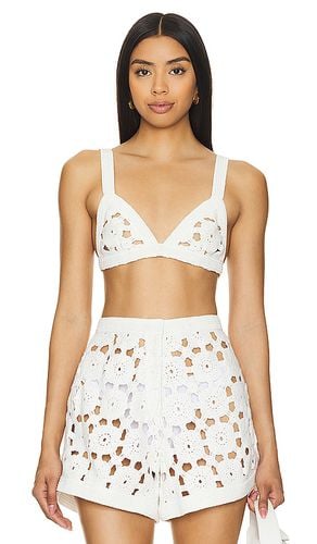 Myko crochet bralette en color talla 0 en - White. Talla 0 (también en 10, 2, 4, 6, 8) - SAU LEE - Modalova