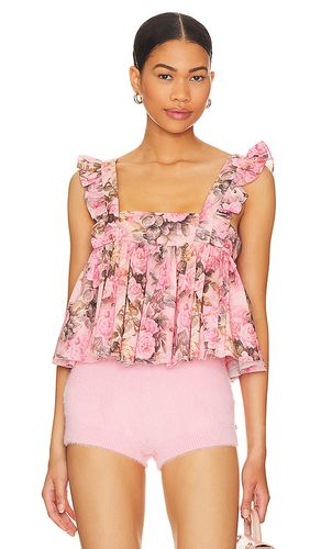 The ruffle apron top en color rosado talla 1X en - Pink. Talla 1X (también en 2X, 3X, 4X, XXL) - Selkie - Modalova