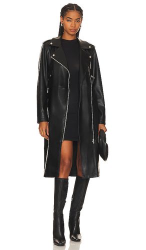 Kenna Faux Leather Coat in . Size M, S - Steve Madden - Modalova