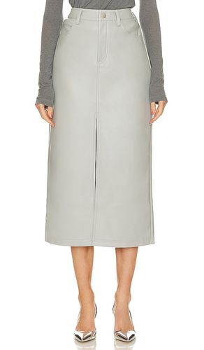 Falda de piel sintética avani en color talla 0 en - Grey. Talla 0 (también en 10, 12, 2, 4, 6, 8) - Steve Madden - Modalova