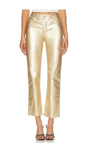 Regina metallic jean en color oro metálico talla M en - Metallic Gold. Talla M (también en XS) - superdown - Modalova