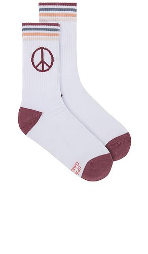 Peace Sign Crew Sock in - Spiritual Gangster - Modalova