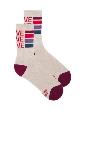 Love Stripe Crew Sock in - Spiritual Gangster - Modalova