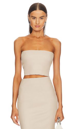 Leather Micro Tube Top in . Taglia S - SPRWMN - Modalova