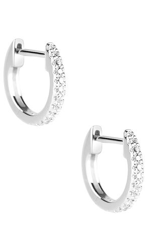 Diamond Pave Huggie Earrings in - STONE AND STRAND - Modalova