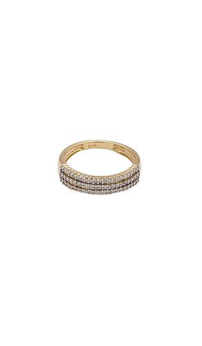 Fine Diamond Trio Band Ring in . Taglia 8 - STONE AND STRAND - Modalova