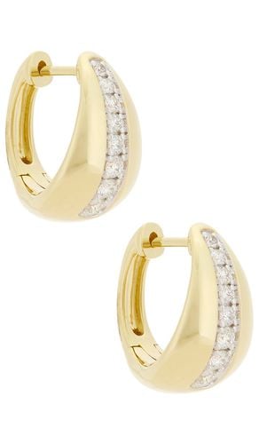 Pave Pistachio Huggie Earrings in - STONE AND STRAND - Modalova