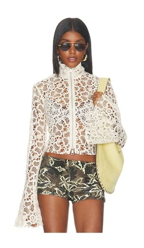 Embroidered Fluted Top With Front Zipper in . Size 34. Also in 38, 40 - SIEDRES - Modalova
