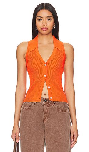 Reze rib top en color talla L en - Orange. Talla L (también en M, S, XS) - Rue Sophie - Modalova