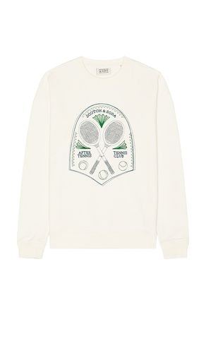 Embroidered Tennis Racquet Relaxed Sweatshirt in . Taglia M, S, XL/1X - Scotch & Soda - Modalova