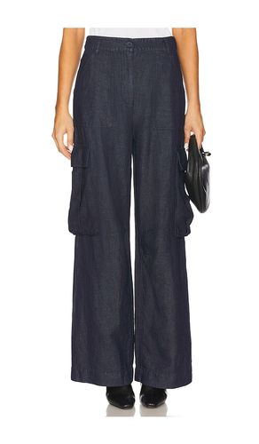 Cargo linen denim pant en color azul marino talla 2 en - Navy. Talla 2 (también en 4, 6, 8) - Susana Monaco - Modalova