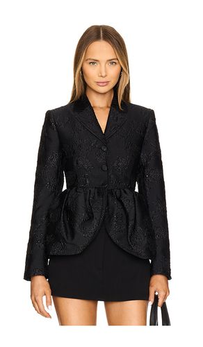 Jacquard draped blazer en color talla 32 en - Black. Talla 32 (también en 34, 36, 38, 40) - ROTATE - Modalova