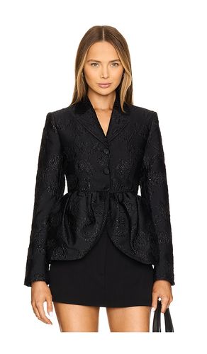 Jacquard draped blazer en color talla 32 en - Black. Talla 32 (también en 34, 36) - ROTATE - Modalova