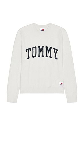 Slim Boucle Varsity Sweater in . Taglia M, S - Tommy Jeans - Modalova