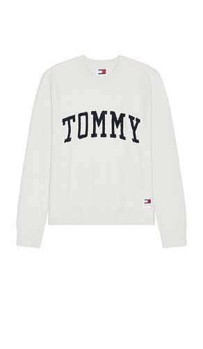 Jersey slim en color gris claro talla L en - Light Grey. Talla L (también en M, S, XL/1X) - Tommy Jeans - Modalova