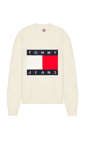 Jersey reg en color crema talla L en - Cream. Talla L (también en M, S, XL/1X) - Tommy Jeans - Modalova