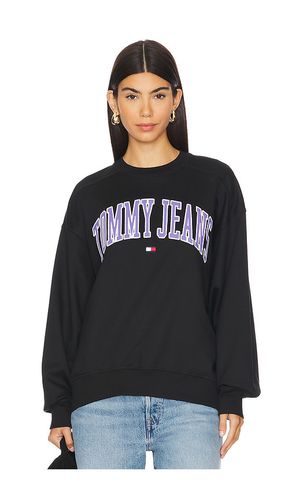 Boxy Pop Varsity Crew Sweatshirt in . Size S, XS - Tommy Jeans - Modalova