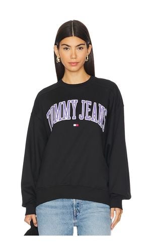 Boxy Pop Varsity Crew Sweatshirt in . Size XS - Tommy Jeans - Modalova