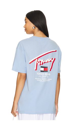 Camiseta en color bebe azul talla M en - Baby Blue. Talla M (también en L, S, XL/1X, XS) - Tommy Jeans - Modalova