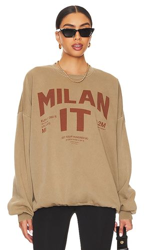 Sudadera welcome to milan en color bronce talla L en - Tan. Talla L (también en M, S, XL) - The Laundry Room - Modalova