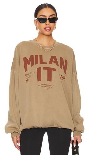 Sudadera welcome to milan en color bronce talla L en - Tan. Talla L (también en M, S, XL, XS) - The Laundry Room - Modalova