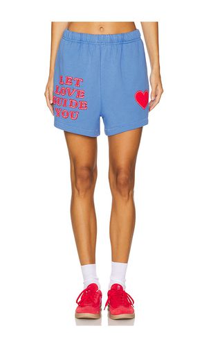 Shorts deportivos let love guide you en color talla L/XL en - Blue. Talla L/XL (también en M/L, S/M, XS) - The Mayfair Group - Modalova