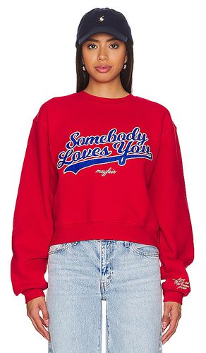 Sudadera somebody loves you en color talla L/XL en - Red. Talla L/XL (también en M/L, S/M) - The Mayfair Group - Modalova