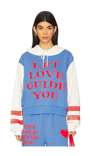 Sudadera let love guide you en color talla L/XL en - Blue. Talla L/XL (también en M/L, S/M) - The Mayfair Group - Modalova