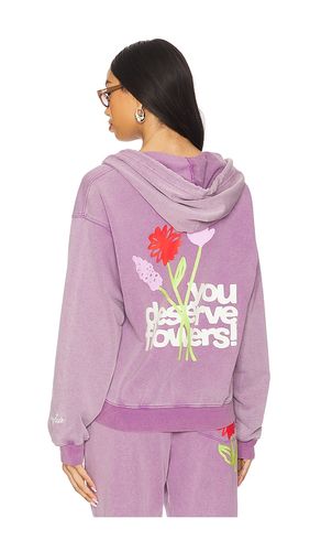 You Deserve Flowers Fitted Hoodie in . Size S/M, XS - The Mayfair Group - Modalova