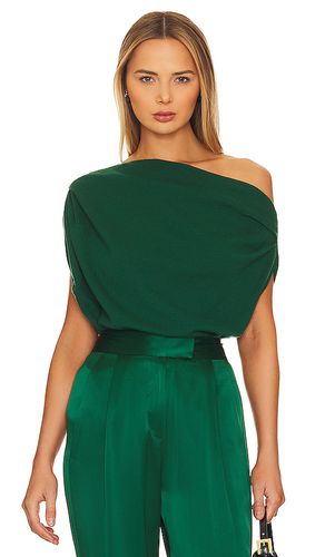 Suéter drapeado asimétrico en color verde oscuro talla L en - Dark Green. Talla L (también en M, S) - The Sei - Modalova