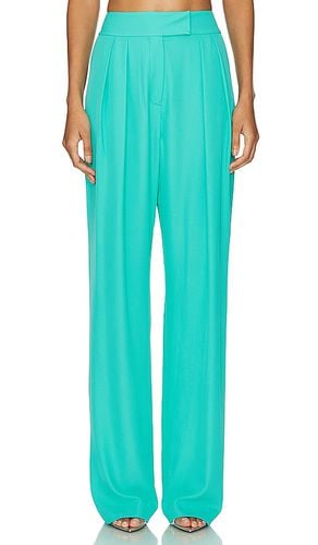 Pantalón con trabillas double pleat en color talla 2 en - Turquoise. Talla 2 (también en 0, 6) - The Sei - Modalova