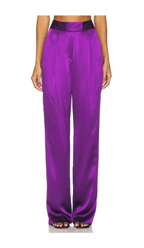 Pantalón con trabillas wide leg en color morado talla 2 en - Purple. Talla 2 (también en 4) - The Sei - Modalova