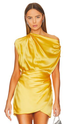 Silk satin bra top in yellow - The Sei