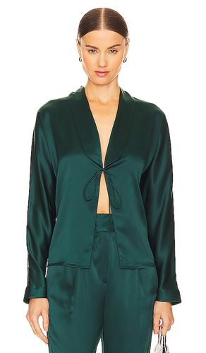 Blusa con cuello chal en color verde oscuro talla 0 en - Dark Green. Talla 0 (también en 2, 4, 6, 8) - The Sei - Modalova
