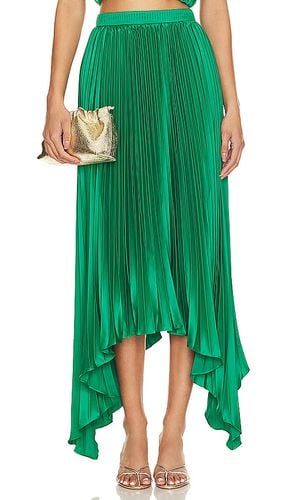 Falda midi olana en color verde talla 0 en - Green. Talla 0 (también en 10, 12, 4, 6) - AMUR - Modalova