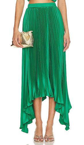 Falda midi olana en color verde talla 0 en - Green. Talla 0 (también en 10, 12, 6, 8) - AMUR - Modalova