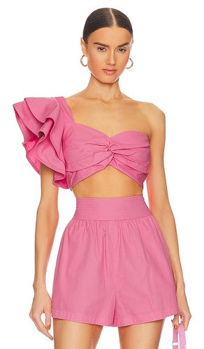 Zeha one shoulder bra top en color rosado talla 0 en - Pink. Talla 0 (también en 00, 2, 4, 6, 8) - AMUR - Modalova