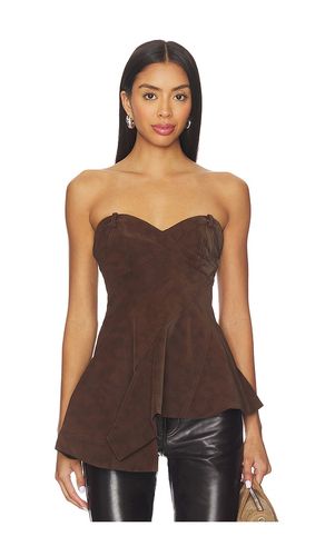 Augusta Bustier Peplum Top in . Size 4. Also in 0, 2, 6, 12, 00 - AMUR - Modalova