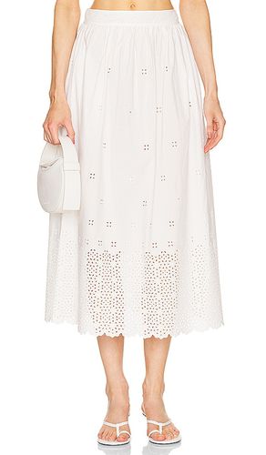 Falda midi marisol en color blanco talla 0 en - White. Talla 0 (también en 10, 12, 2, 4, 6, 8) - Ulla Johnson - Modalova