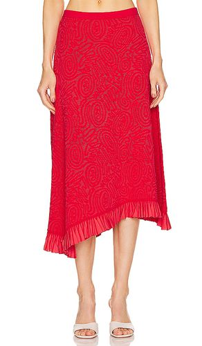 Falda midi josephine en color rojo talla L en - Red. Talla L (también en M, S, XL) - Ulla Johnson - Modalova