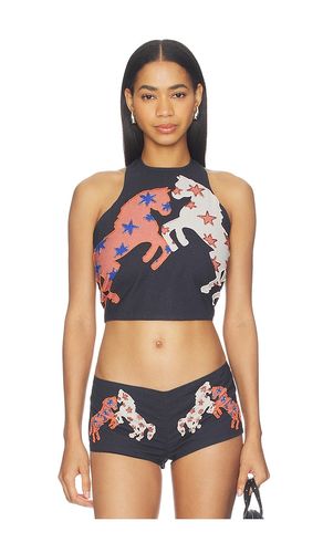 X REVOLVE Beaded Horse Top in . Taglia S. Also in M - Understated Leather - Modalova