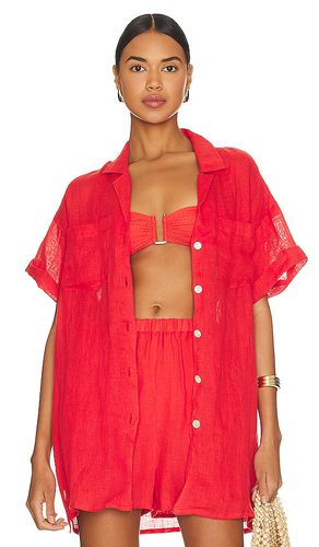 Playa pocket blouse en color rojo talla L en - Red. Talla L (también en M, S, XS) - vitamin A - Modalova