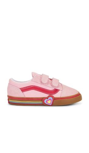 Niño pequeño old skool v heart en color rosado talla 7 en - Pink. Talla 7 (también en 7.5, 8.5, 9, 9.5) - Vans - Modalova