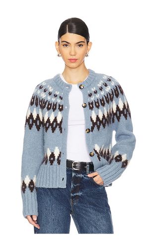 Christina Fairisle Cardigan in . Size XL - Veronica Beard - Modalova